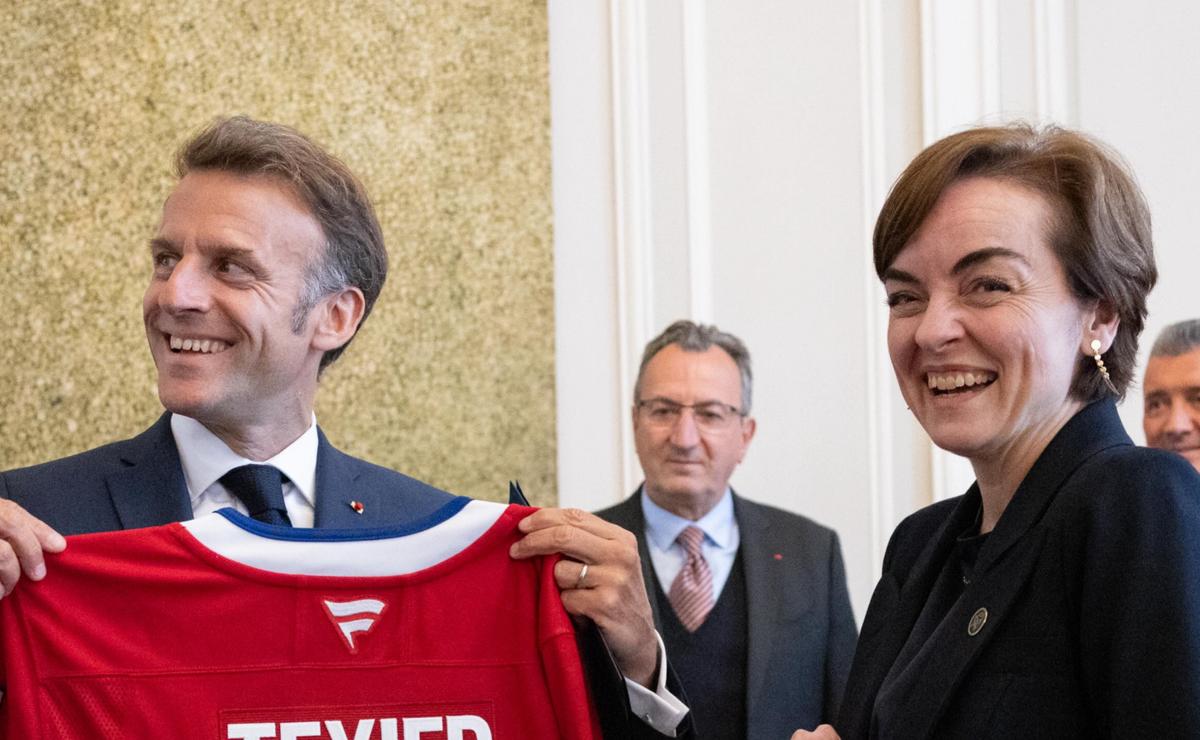 Emmanuel Macron et Christine Fréchette