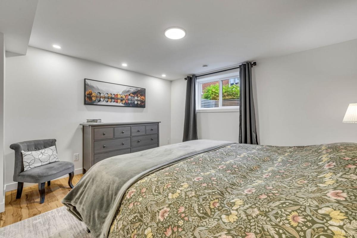 Chambre aménagée au sous-sol