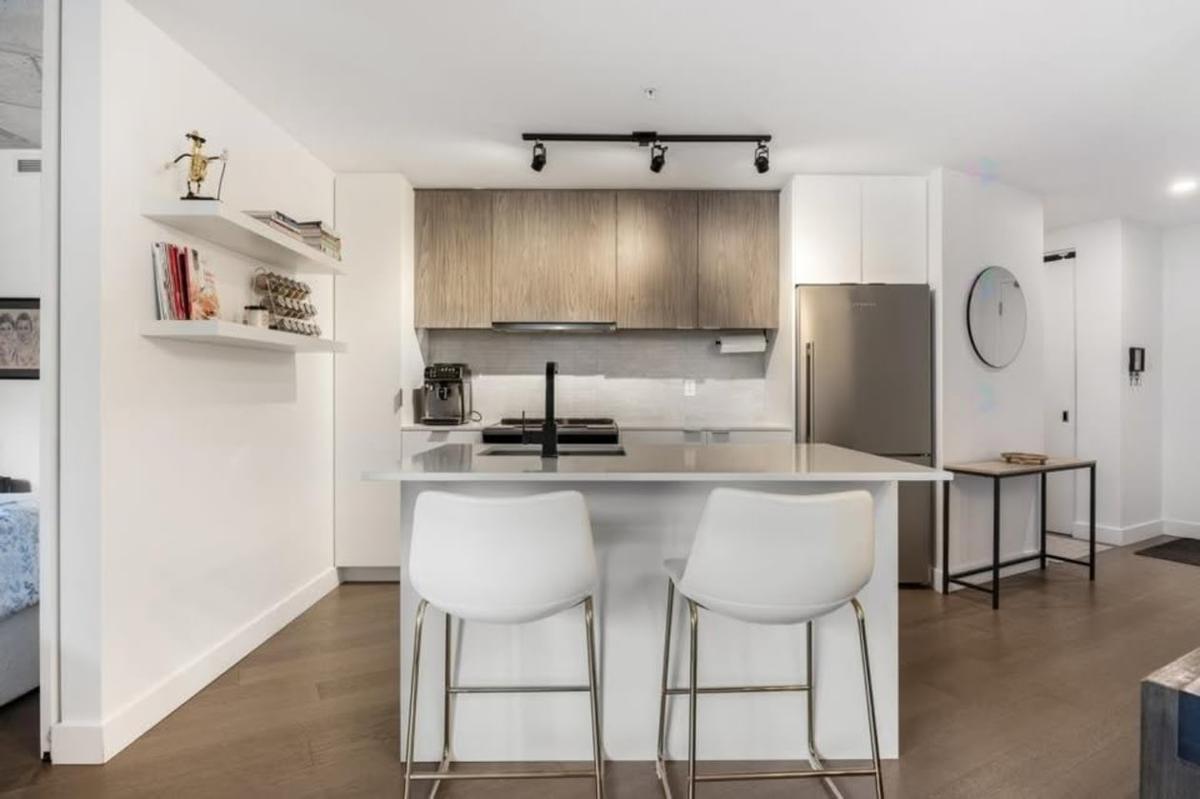 Cuisine moderne à concept ouvert
