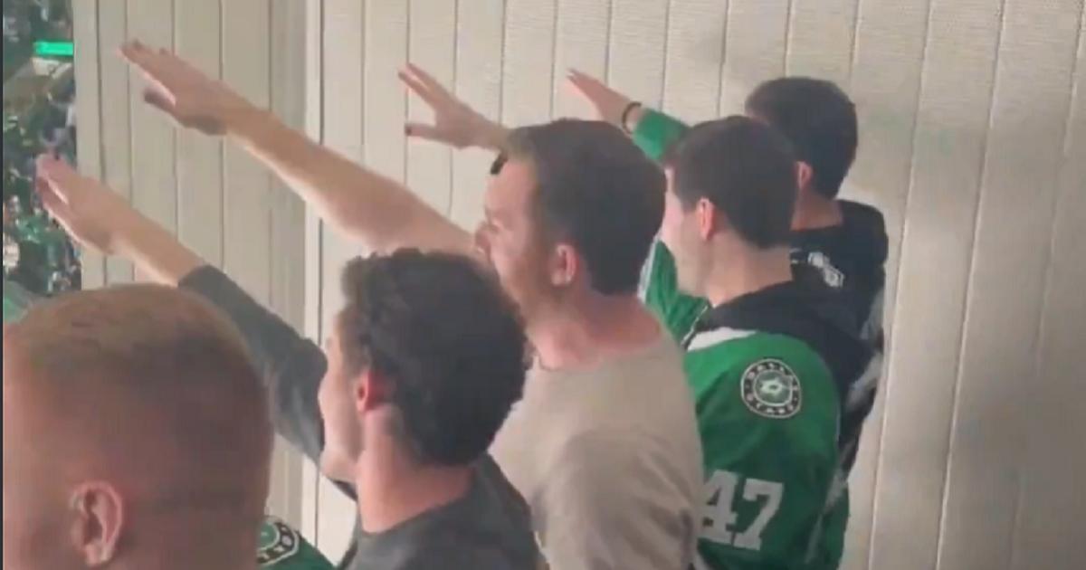 Dallas Stars-Fans-Nazi-Salute