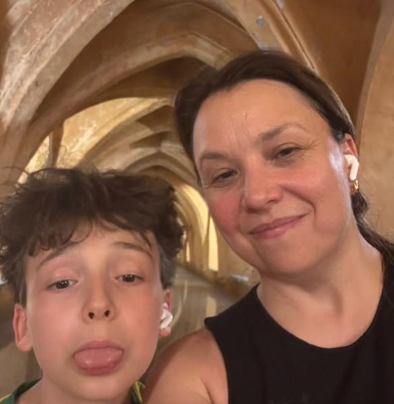 Mélanie Campeau et son fils