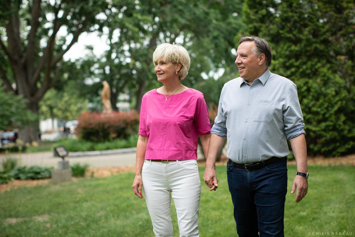 François Legault et Isabelle Brais