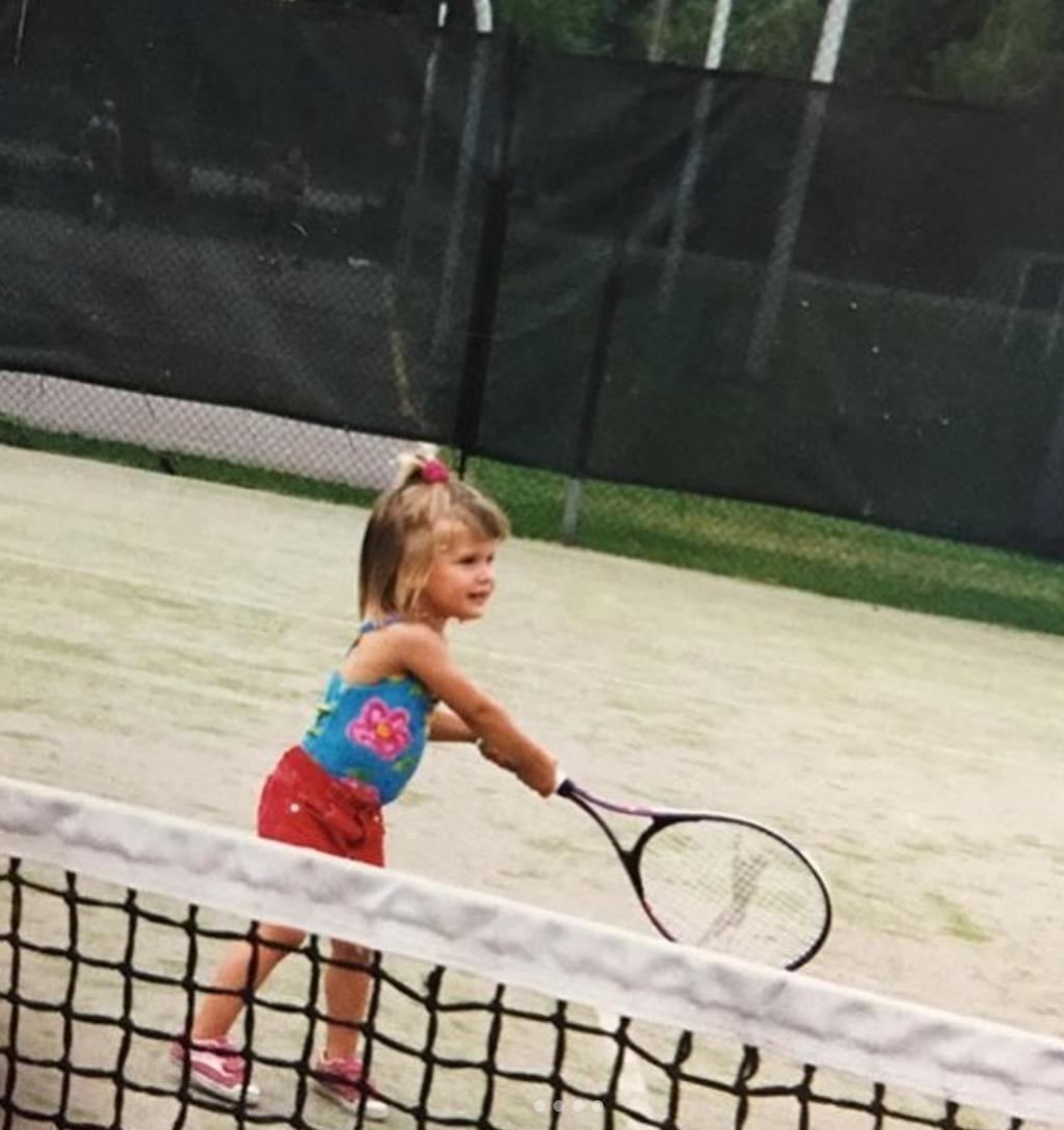 Eugenie Bouchard alors qu'elle était petite 