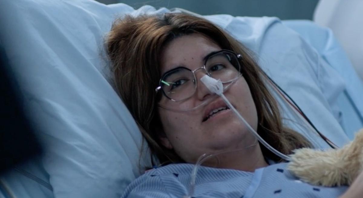 Anne Tremblay dans son rôle d'Axelle dans STAT