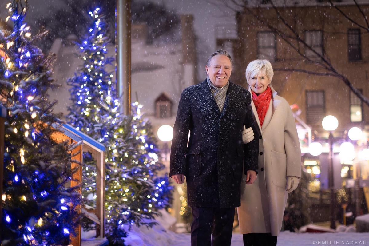 François Legault et Isabelle Brais