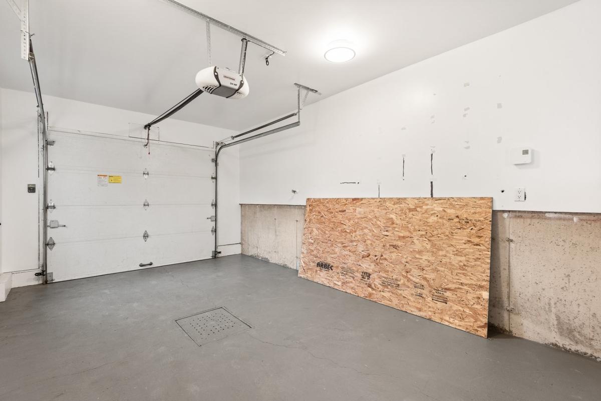 Garage vu de l'intérieur