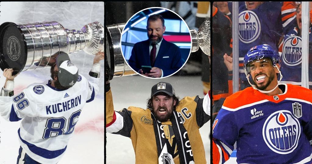 Nikita Kucherov, Mark Stone, Evander Kane et Chris Johnson