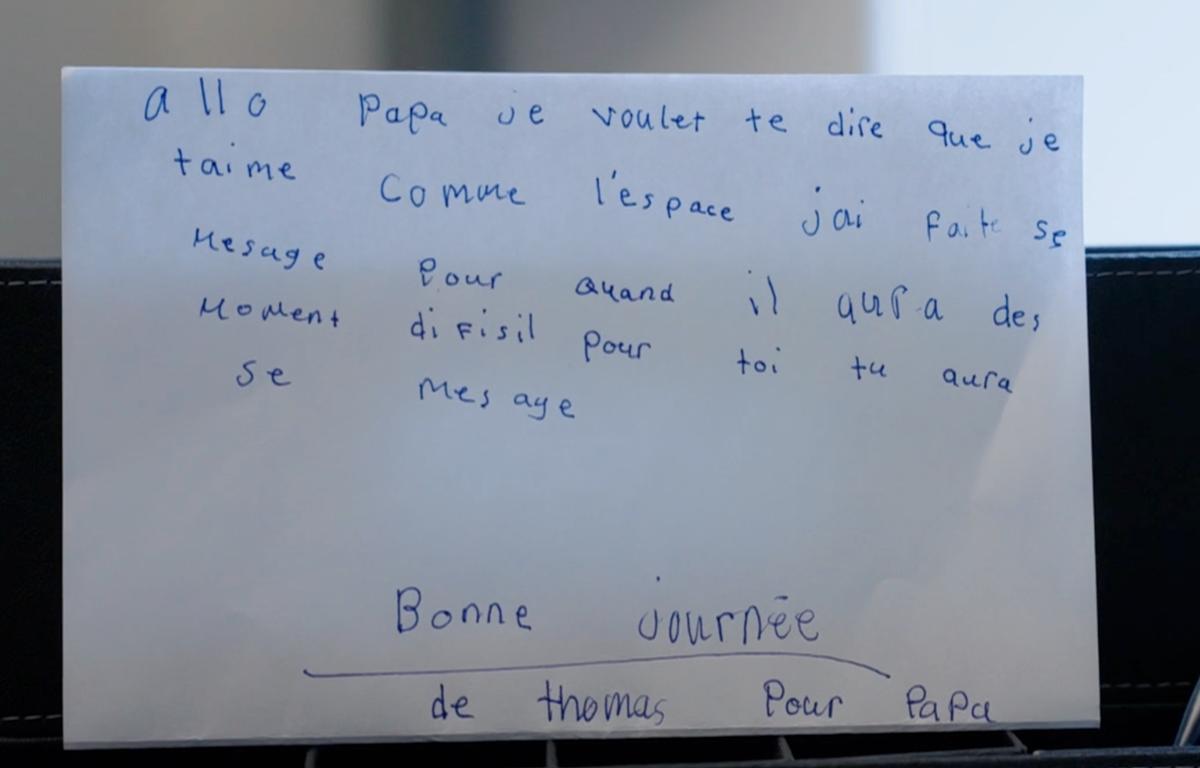 Mot du fils de Mathieu Lacombe