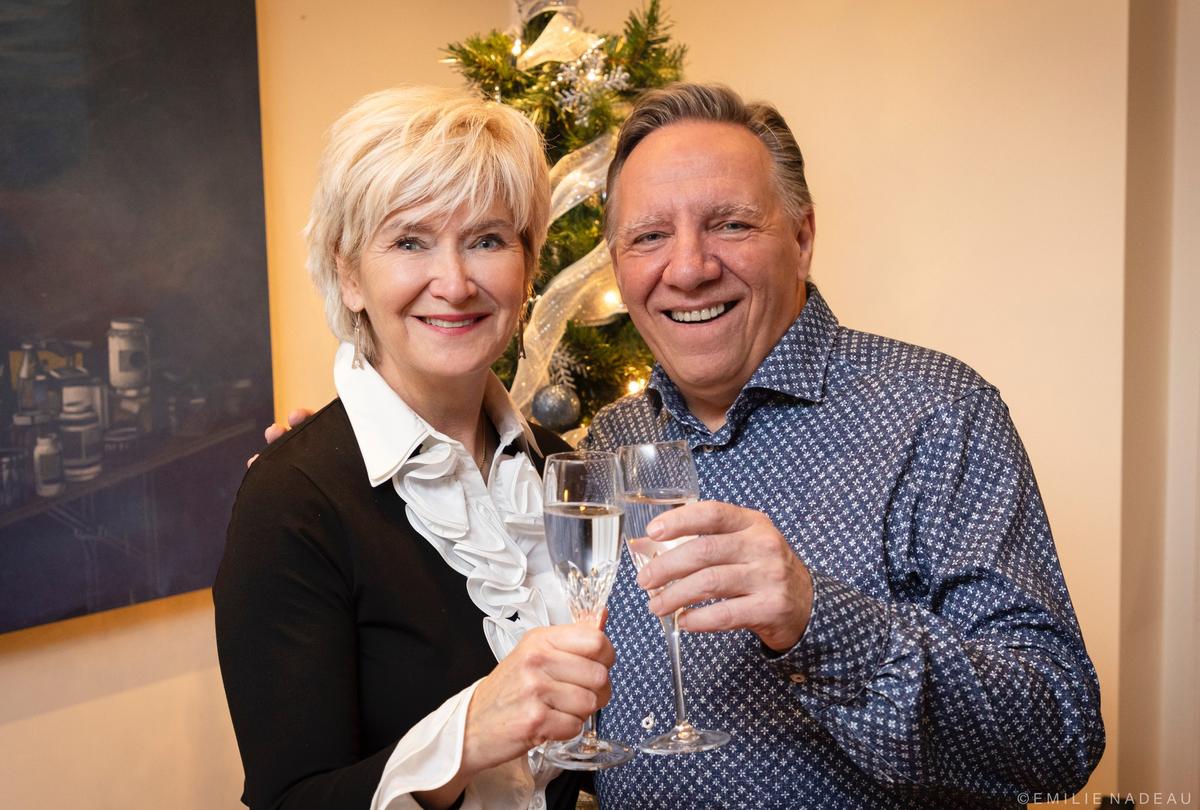 François Legault et Isabelle Brais