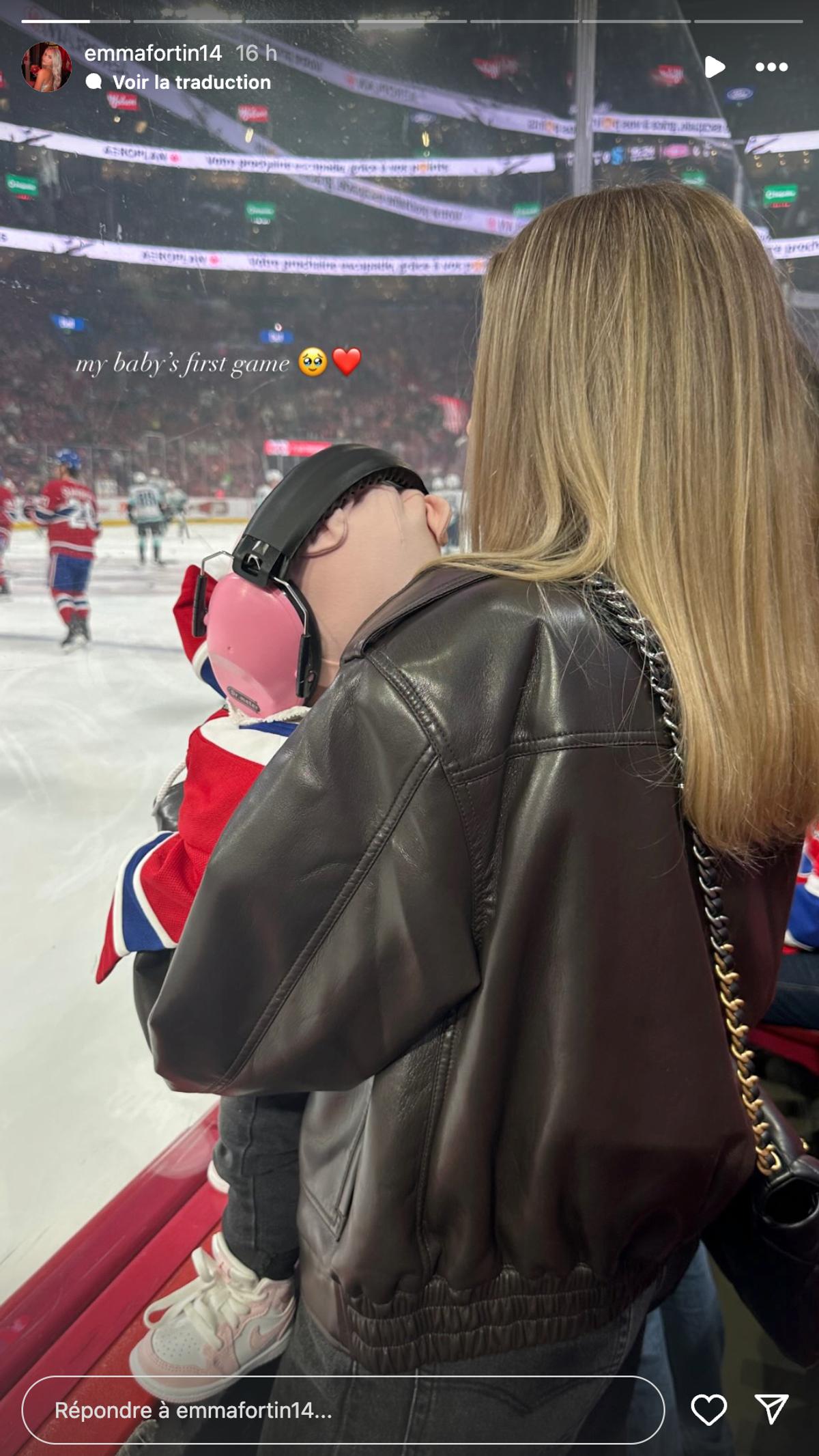 Emma Fortin et Everly au Centre Bell
