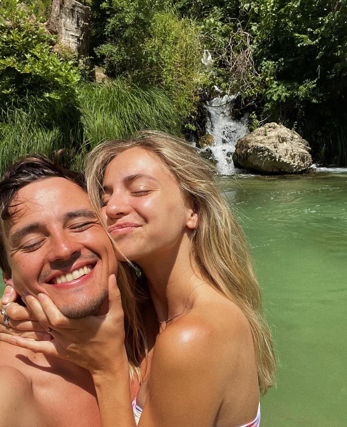 Ludivine Reding et son conjoint