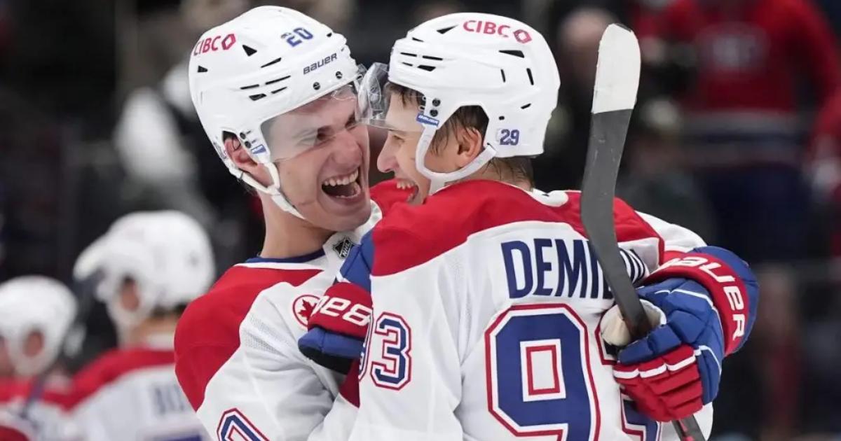 Juraj Slafkovsky et Ivan Demidov