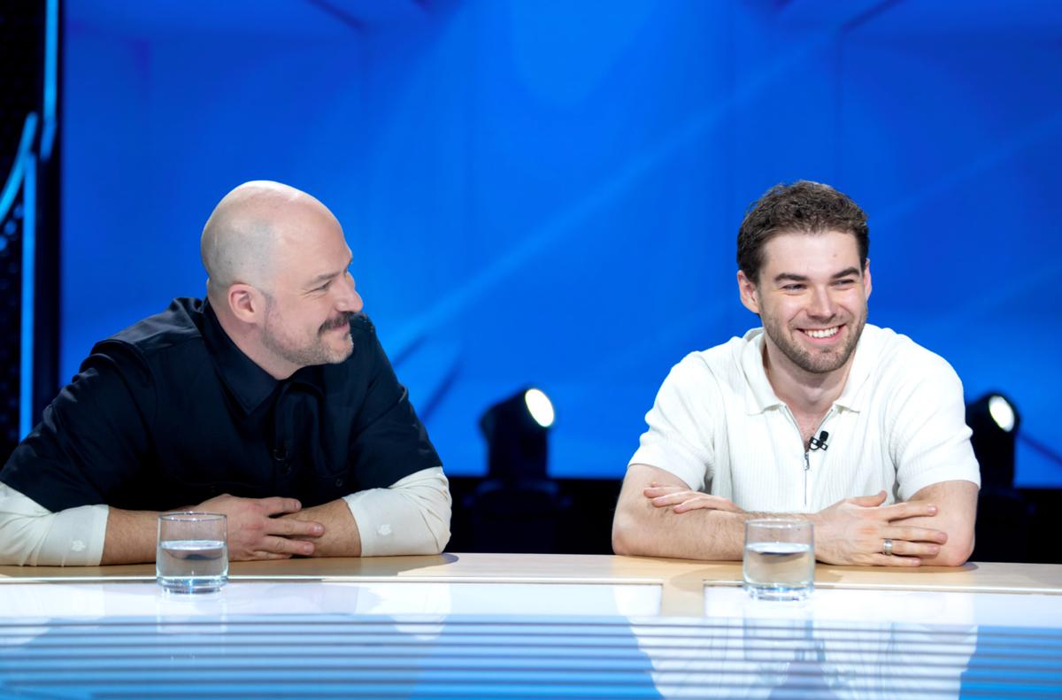 Marc-André Grondin et Thomas Delorme à Les enfants de la télé