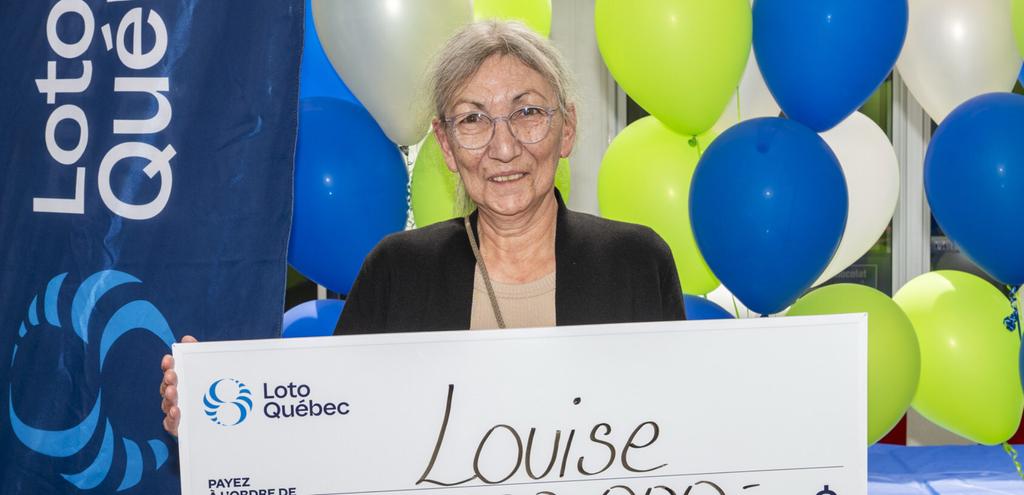 Louise Vollant, gagnante d'un lot de 2 millions au Québec Max