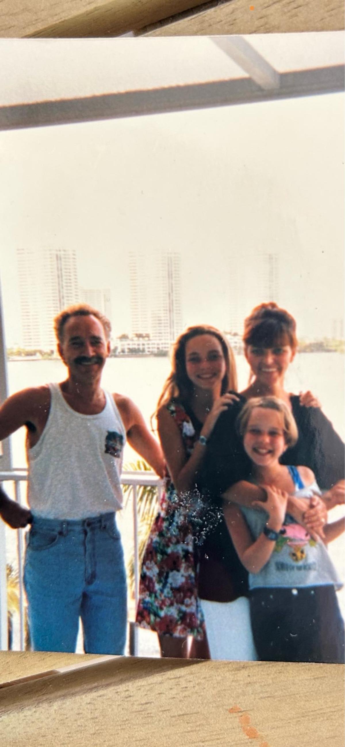 Brigitte Boisjoli et sa famille