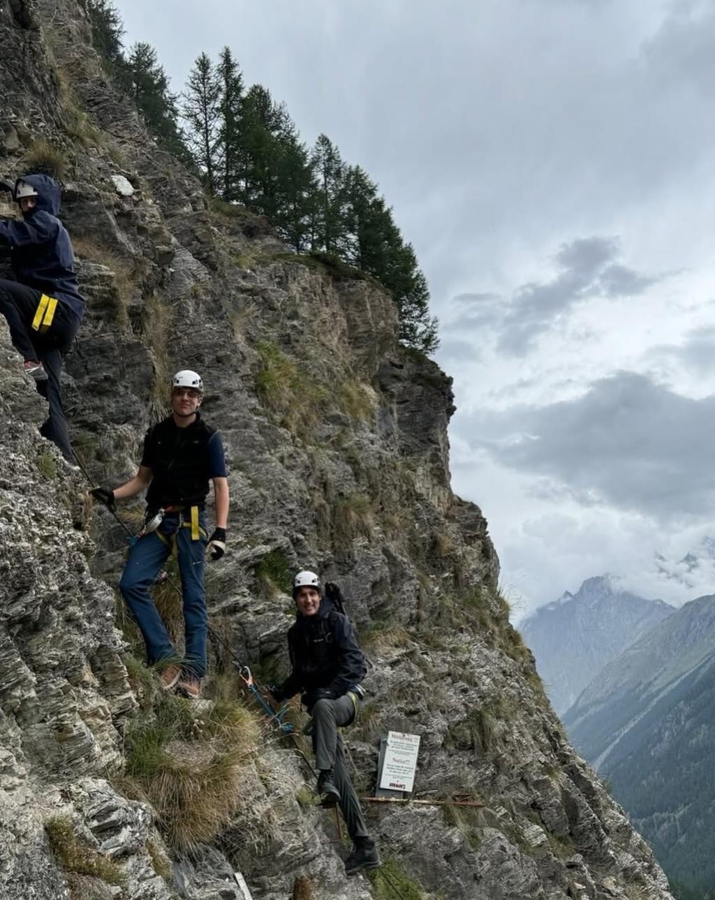 Justin Trudeau et son fils Xavier en Suisse