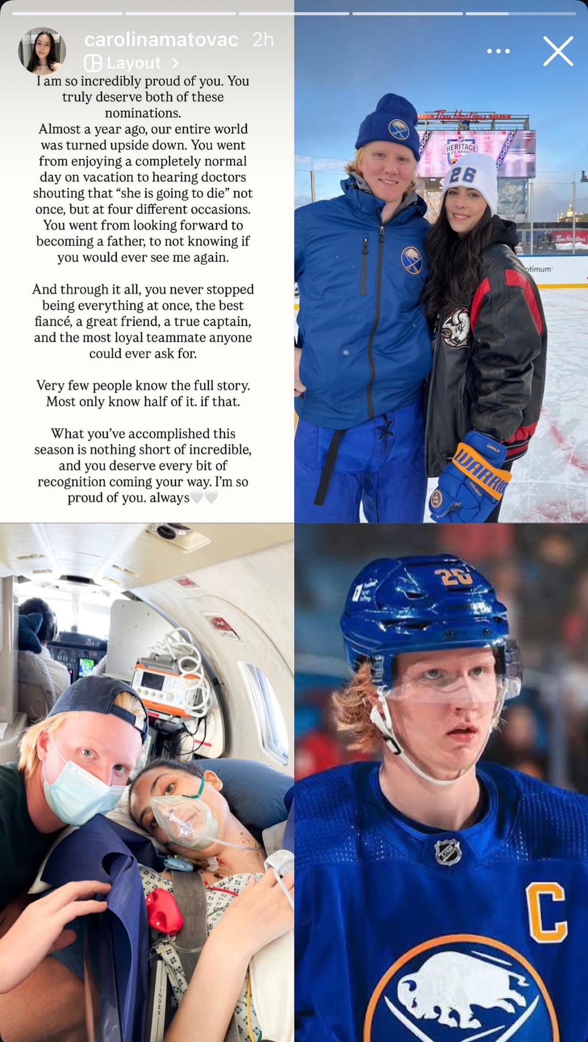 Rasmus Dahlin and Carolina Matovac