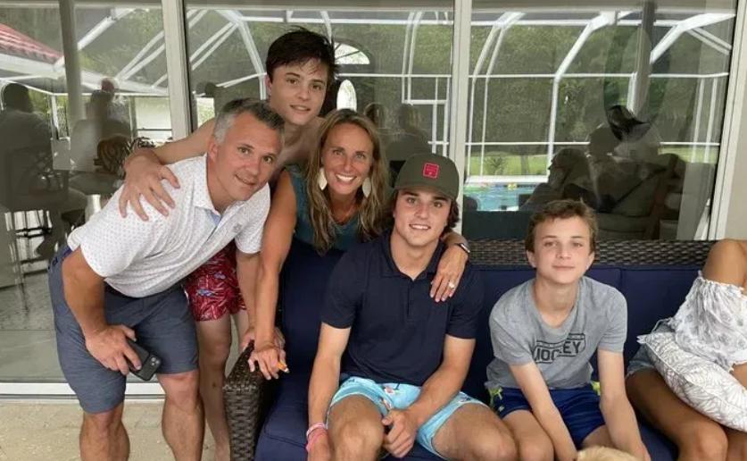 Martin St-Louis et sa famille