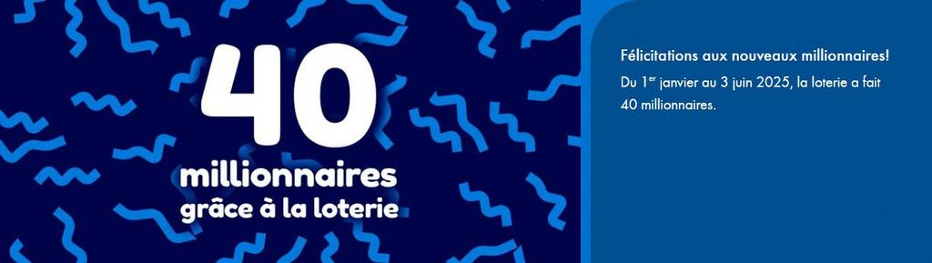 Loto-Québec millionnaires million de dollars, gagnants loterie