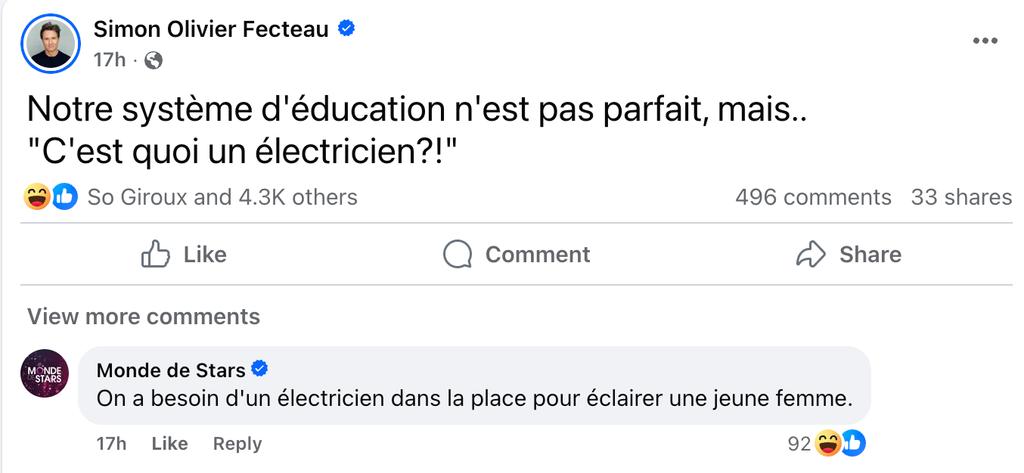 Simon-Olivier Fecteau ridiculise Marie-May d'Occupation Double