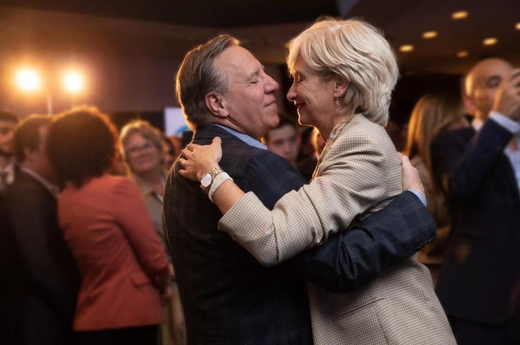 François Legault et sa conjointe Isabelle