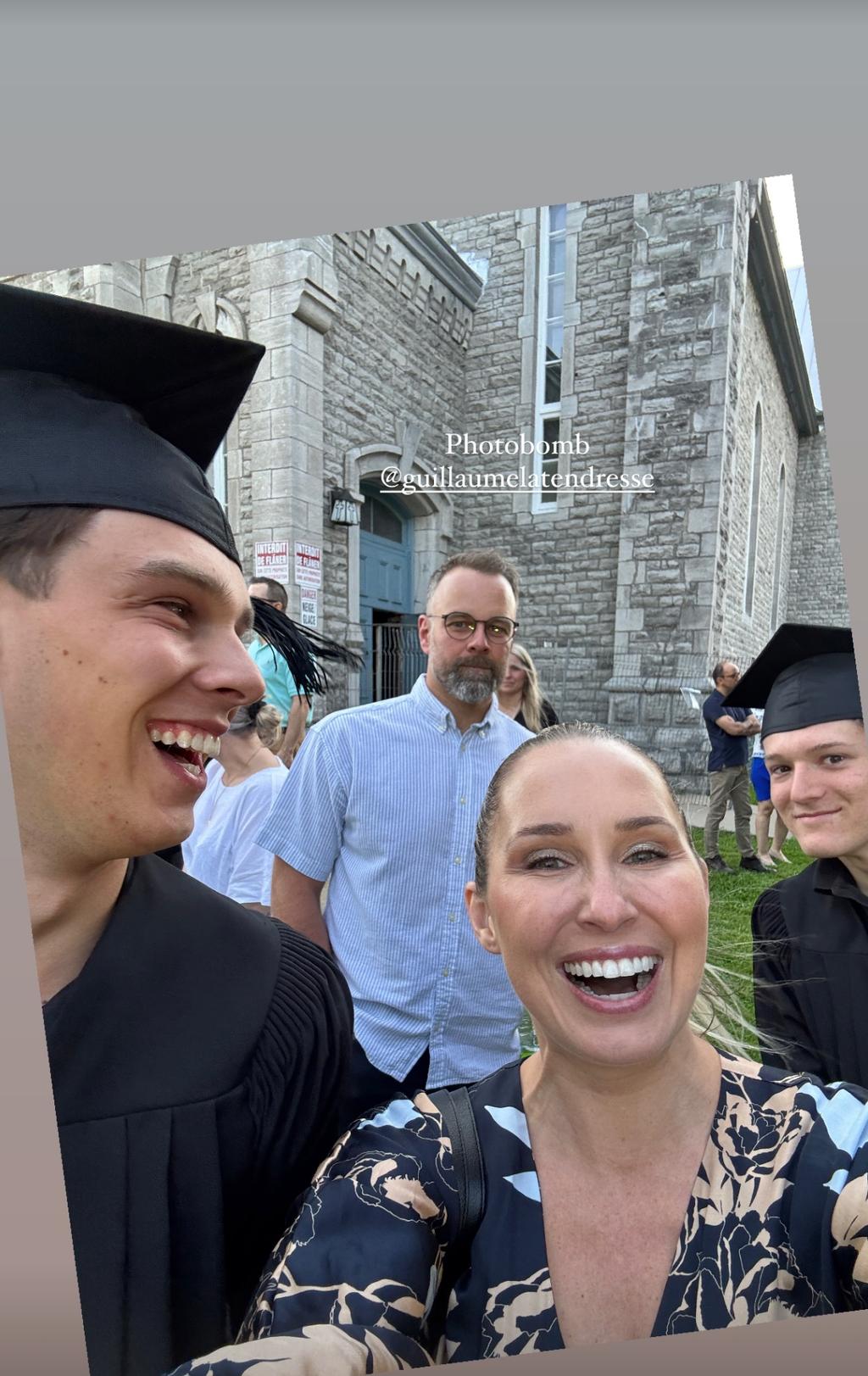 Maïka Desnoyers célèbre la graduation de son fils Hayden
