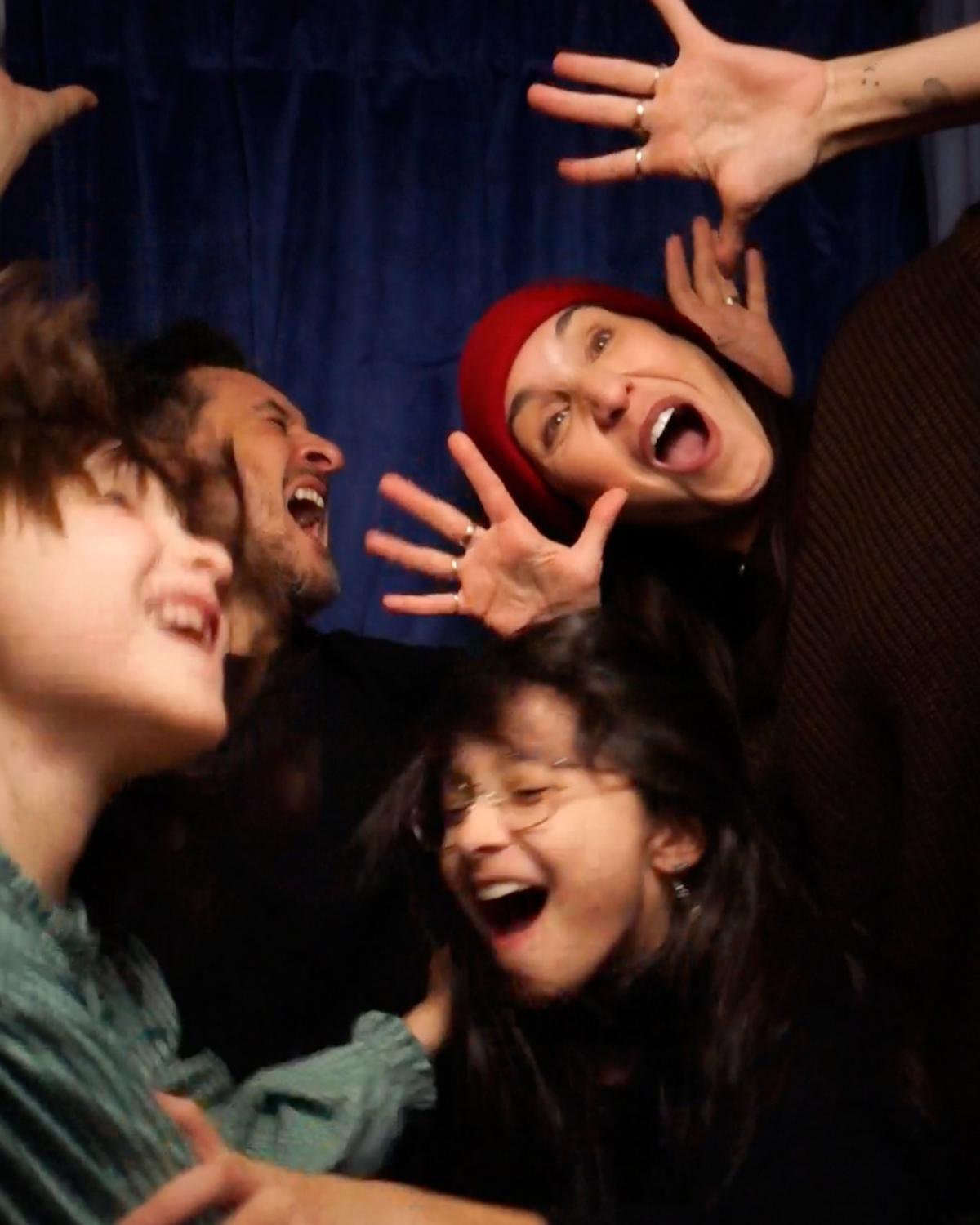 Sébastien Diaz, Bianca Gervais et leurs deux filles