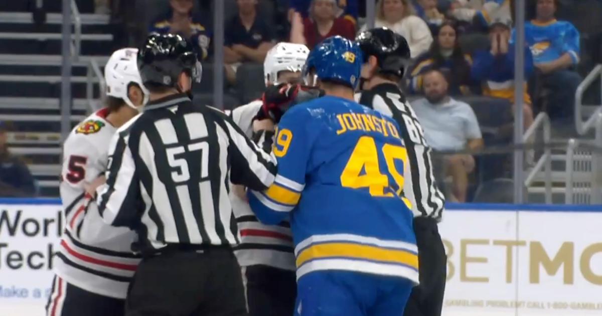 AJ Spellacy head-butting Ross Johnston.