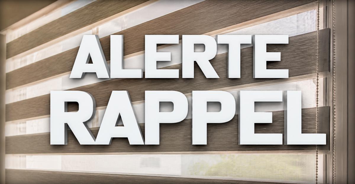 Rappel de stores