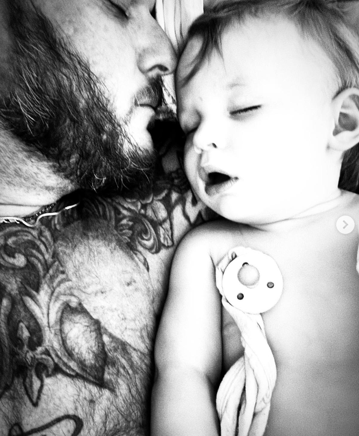 Mathieu Baron et son fils Cooper