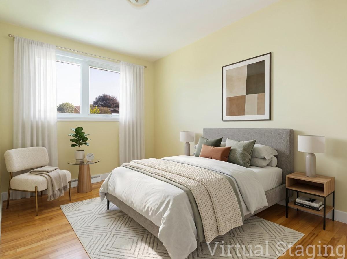 Chambre principale lumineuse