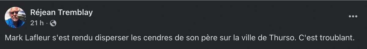 Commentaire de Réjean Tremblay