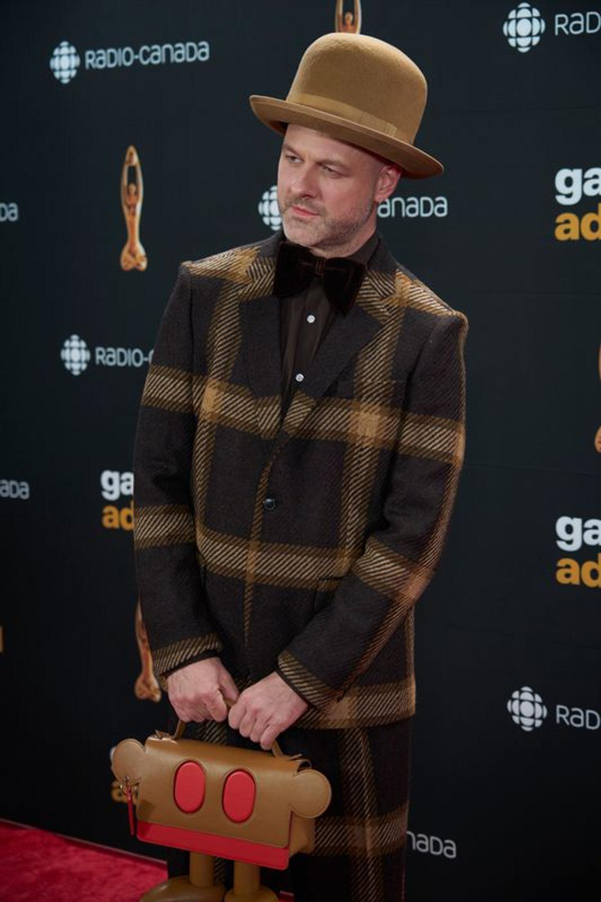 Pierre Lapointe sur le tapis rouge du Gala de l'ADISQ
