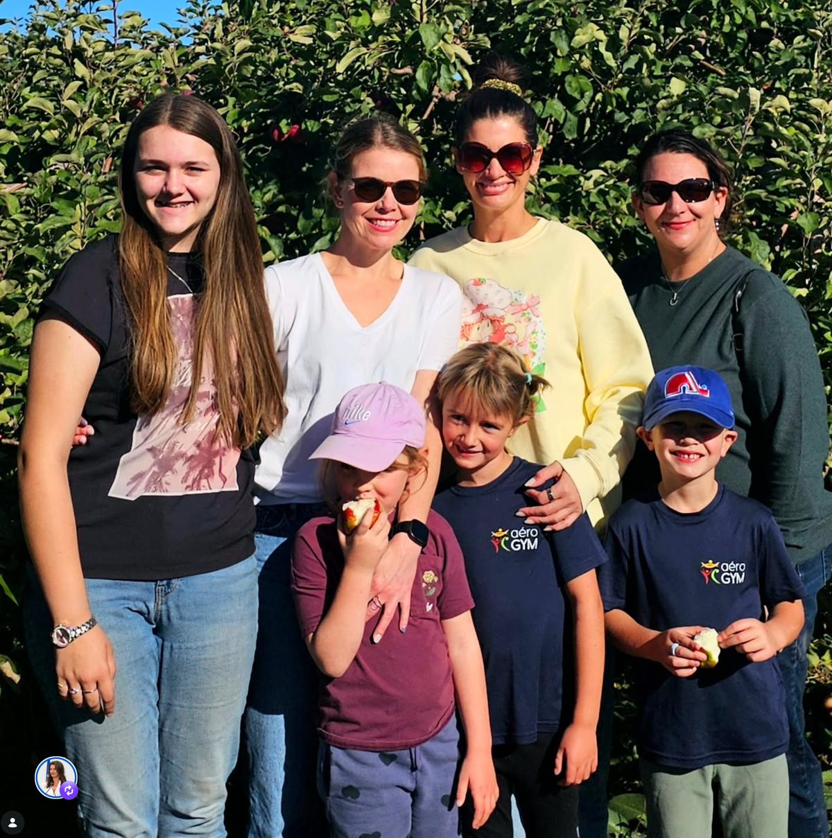 Geneviève Guilbault et ses deux enfants
