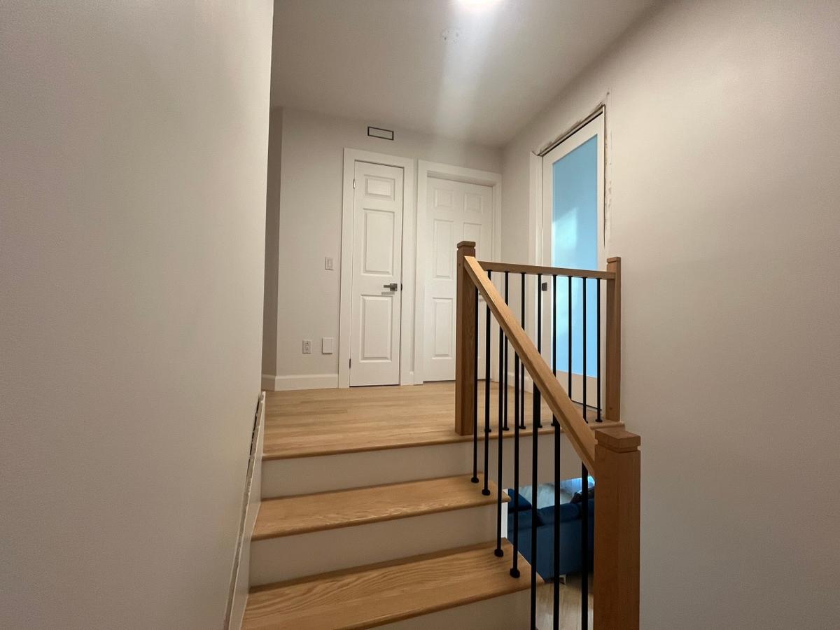 Détail de l'escalier rénové