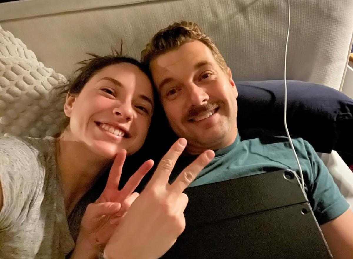 Mylène st-sauveur avec son conjoint