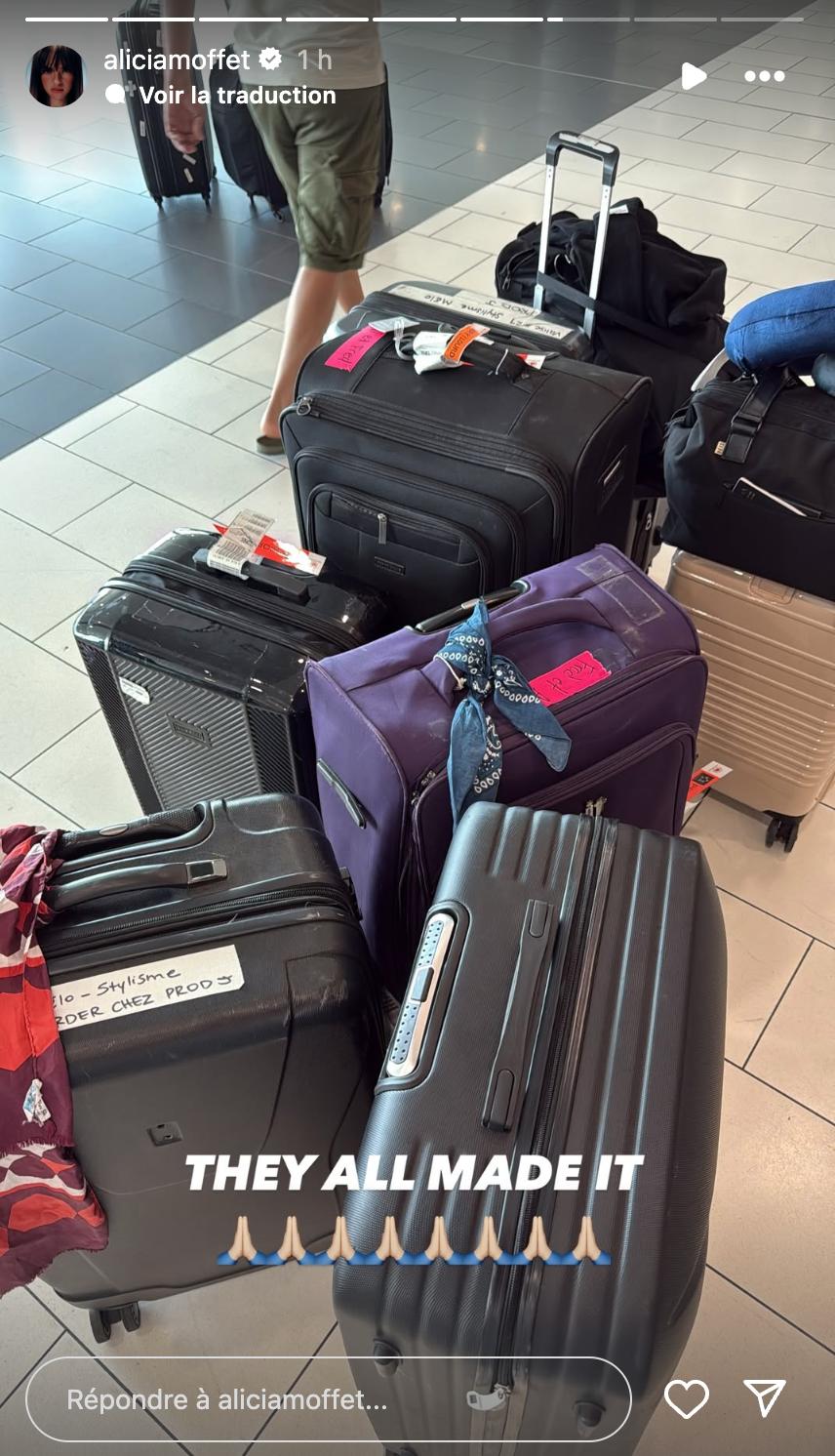 Les valises d'Alicia Moffet