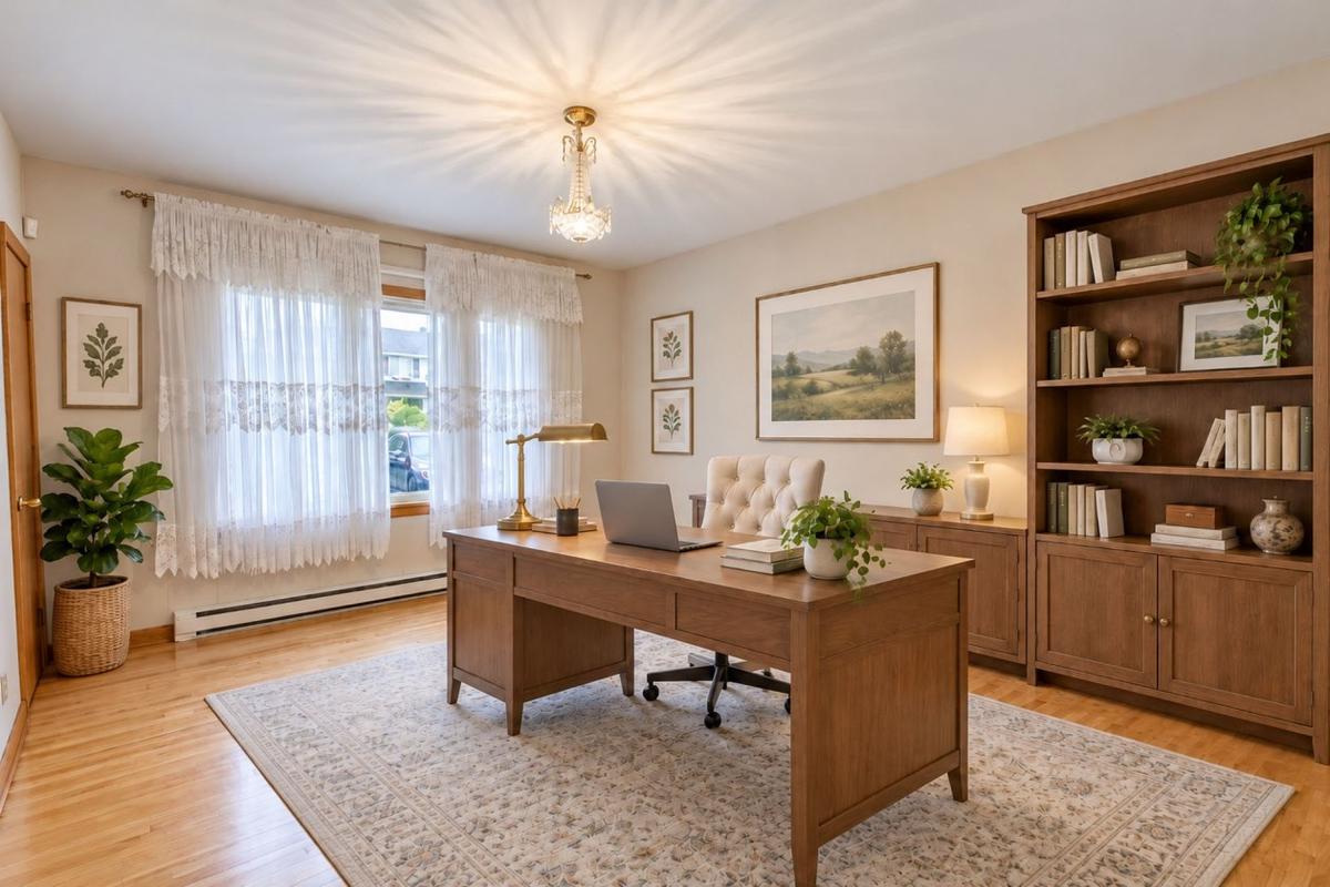 Bureau au rez-de-chaussée