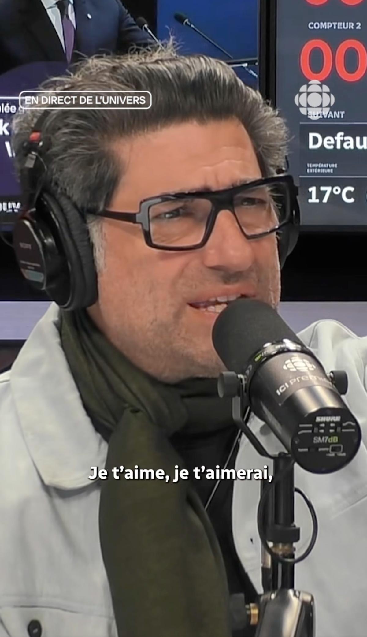 Patrick Masbourian se fait surprendre par France Beaudoin