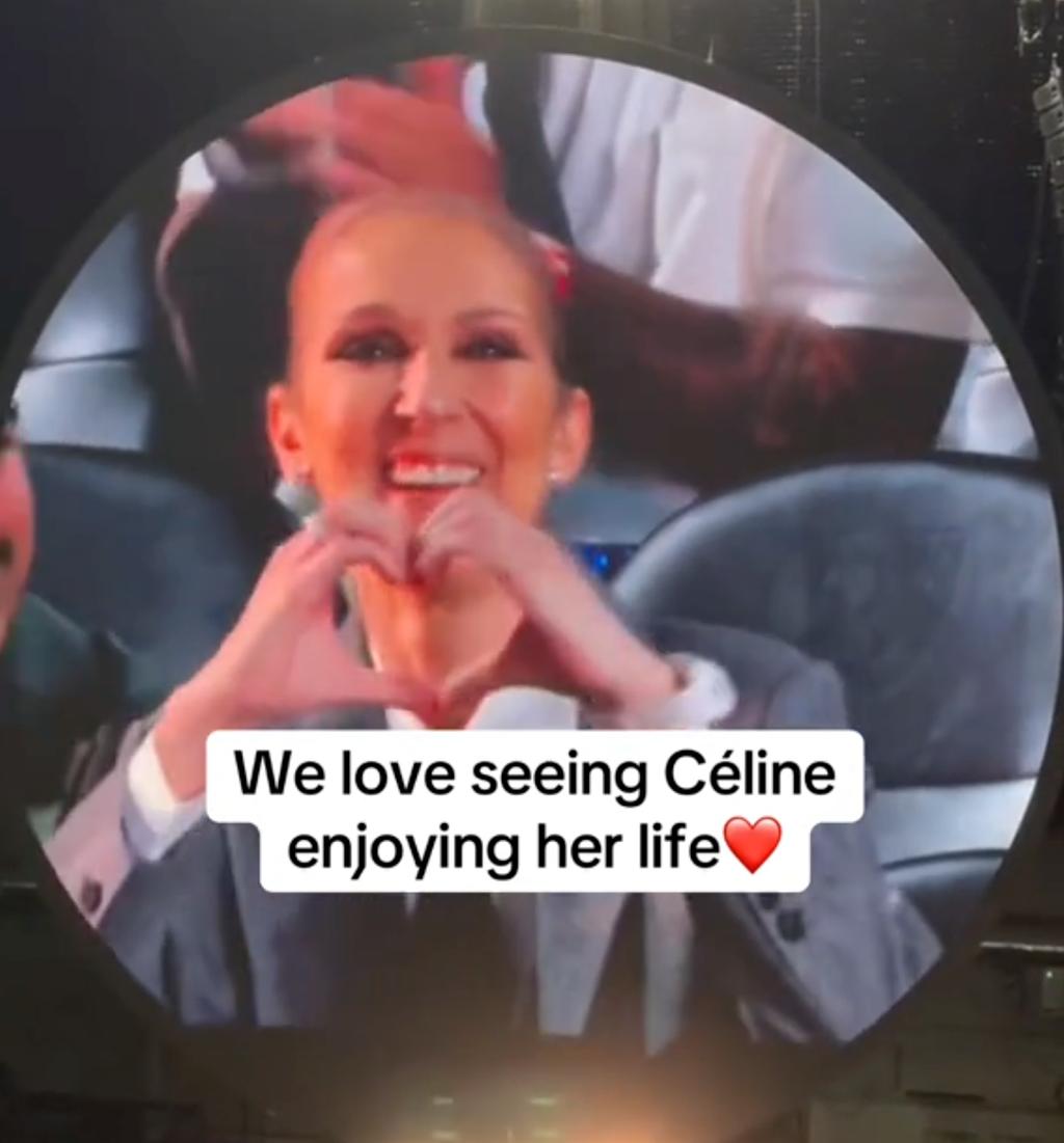 Céline Dion au spectacle de Coldplay à Las Vegas