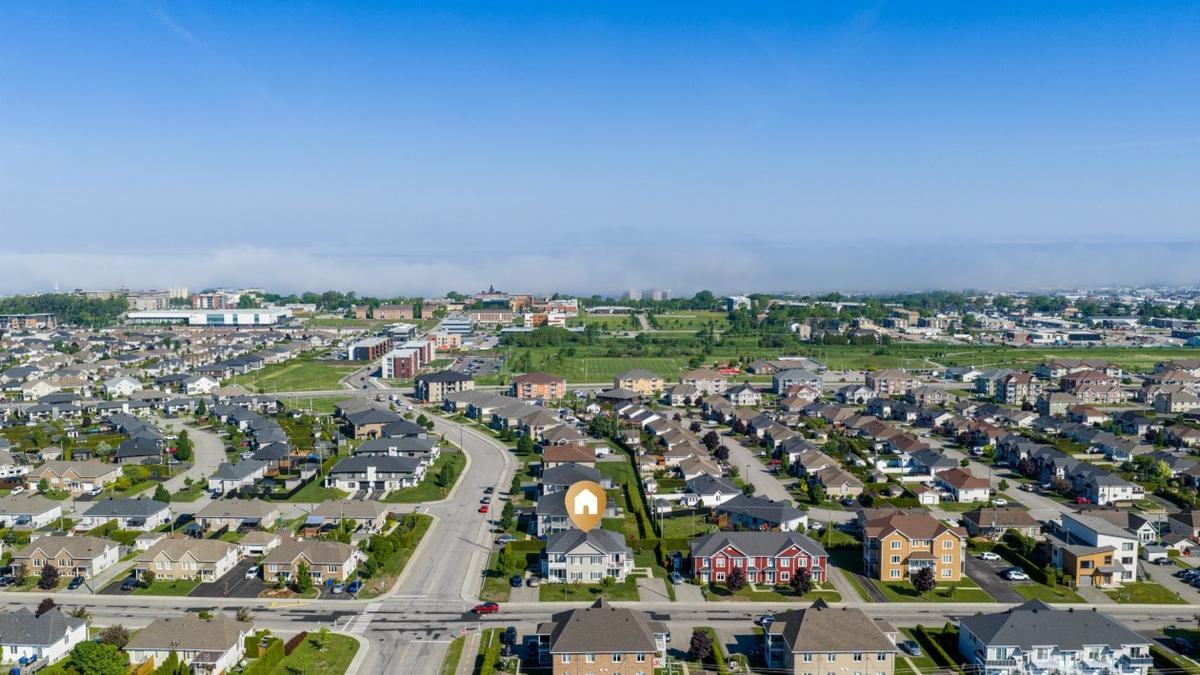 Vue aérienne du quartier