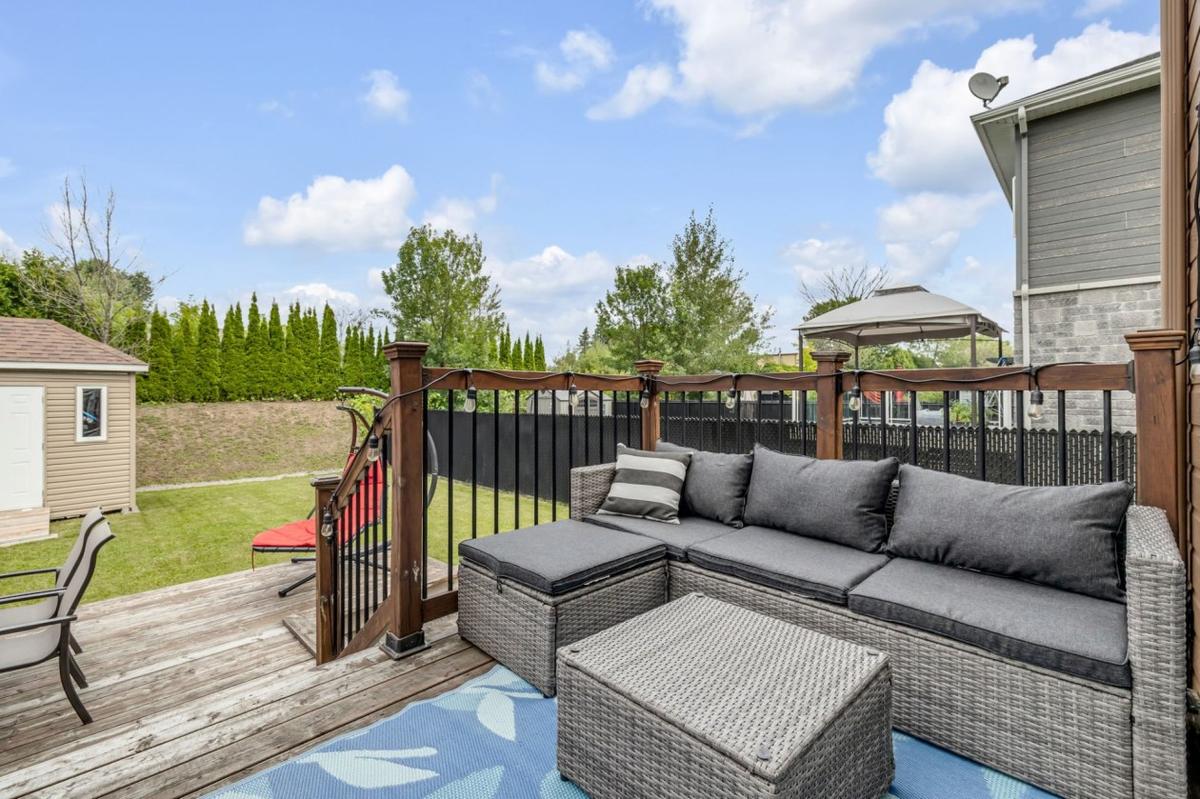 Terrasse arrière accueillante