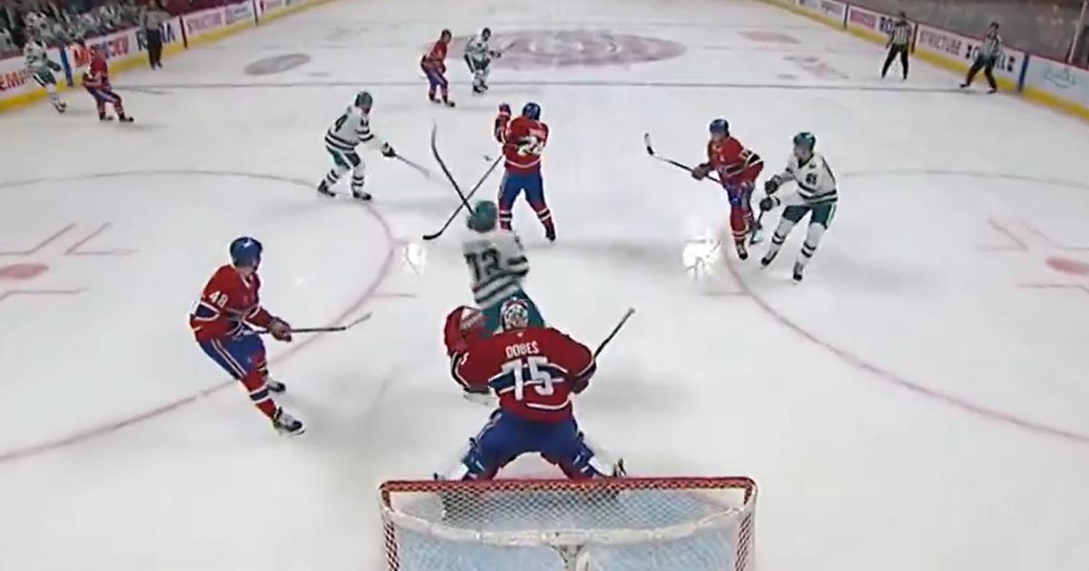 Jakub Dobes, vue voilée contre Sharks