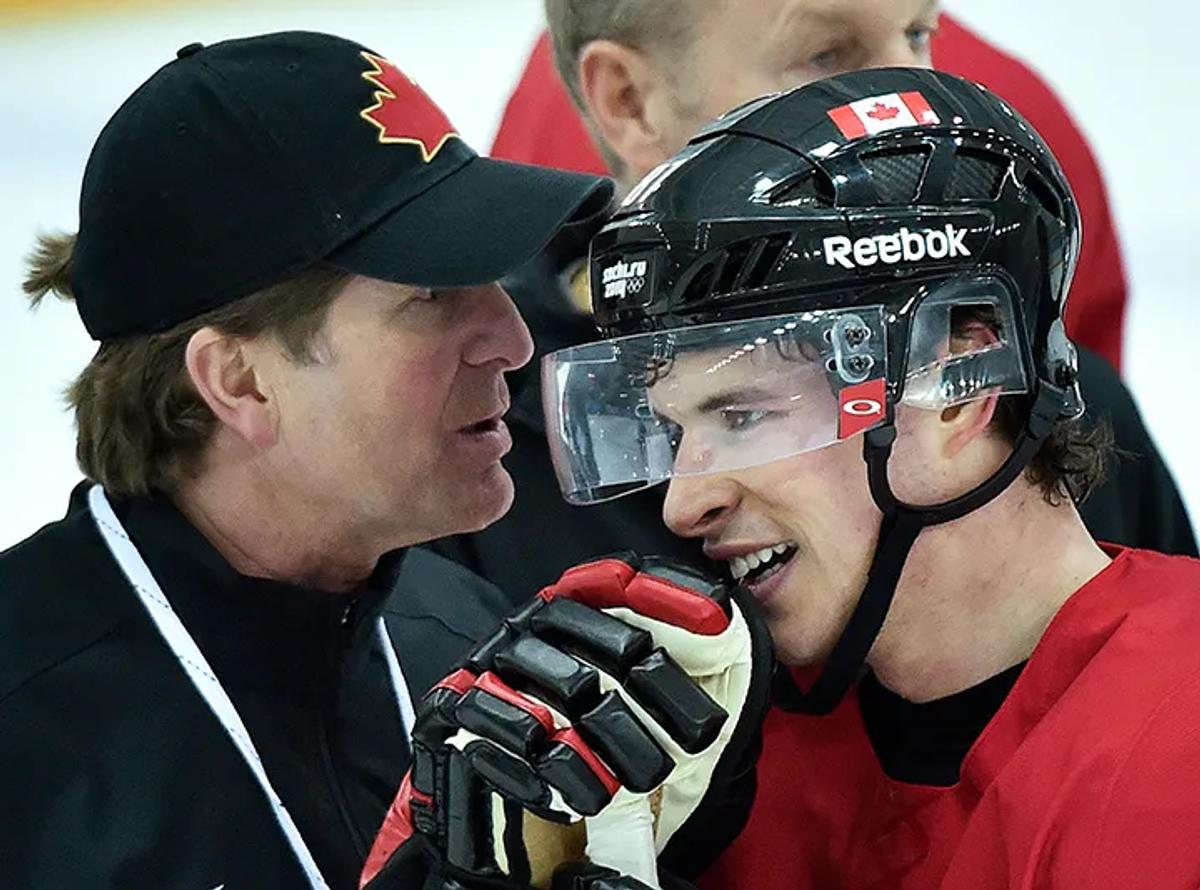Mike Babcock and Sidney Crosby