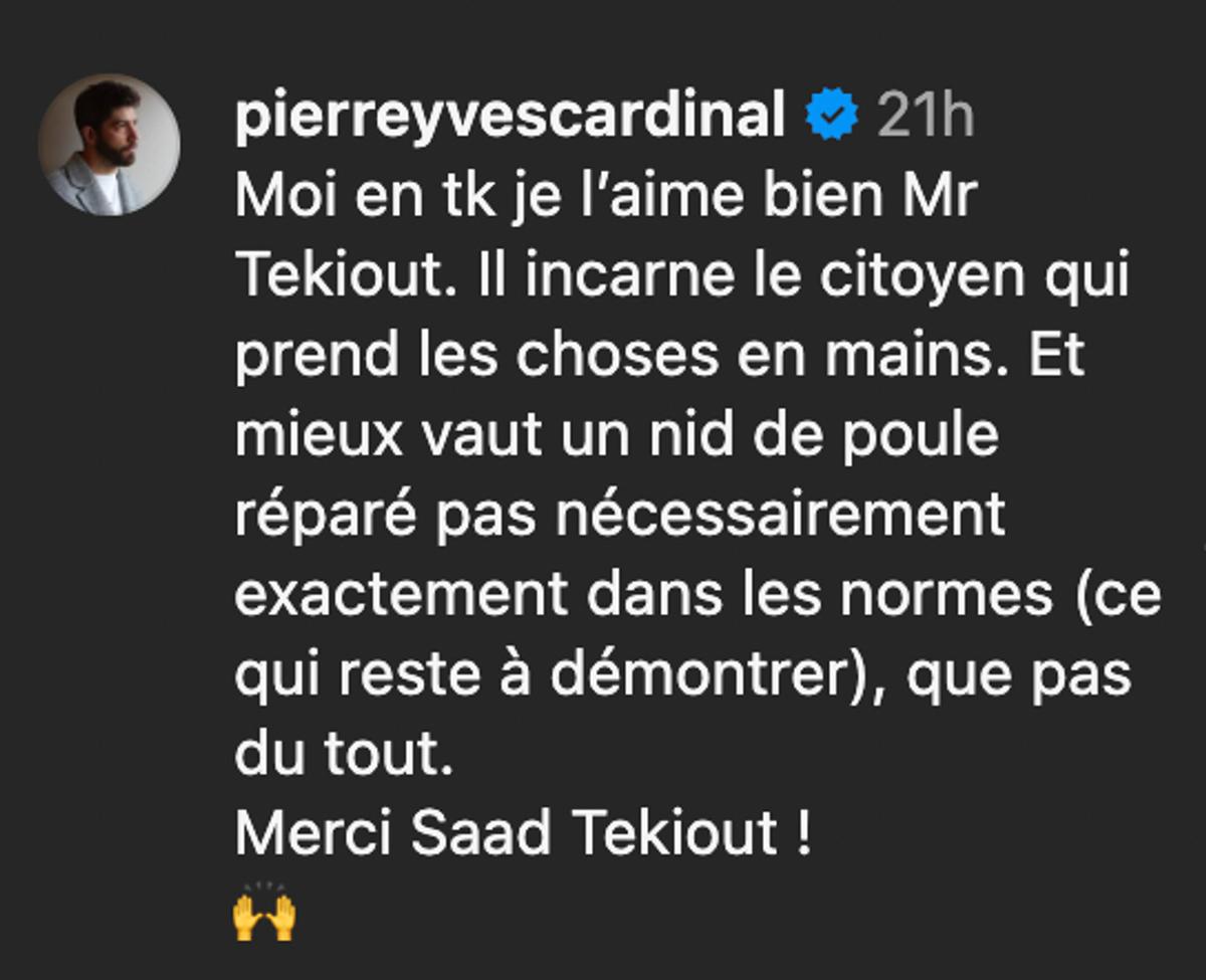 Commentaire de Pierre-Yves Cardinal
