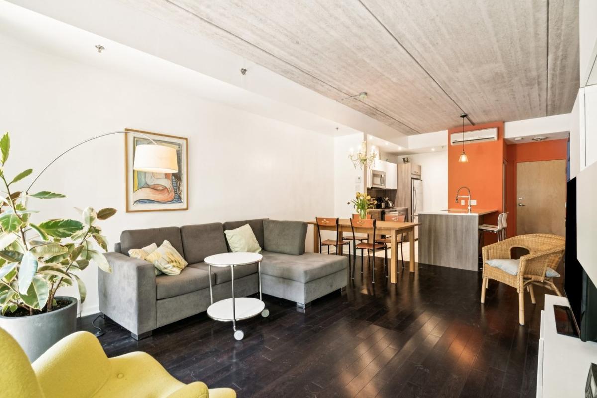 Perspective sur l'espace salon