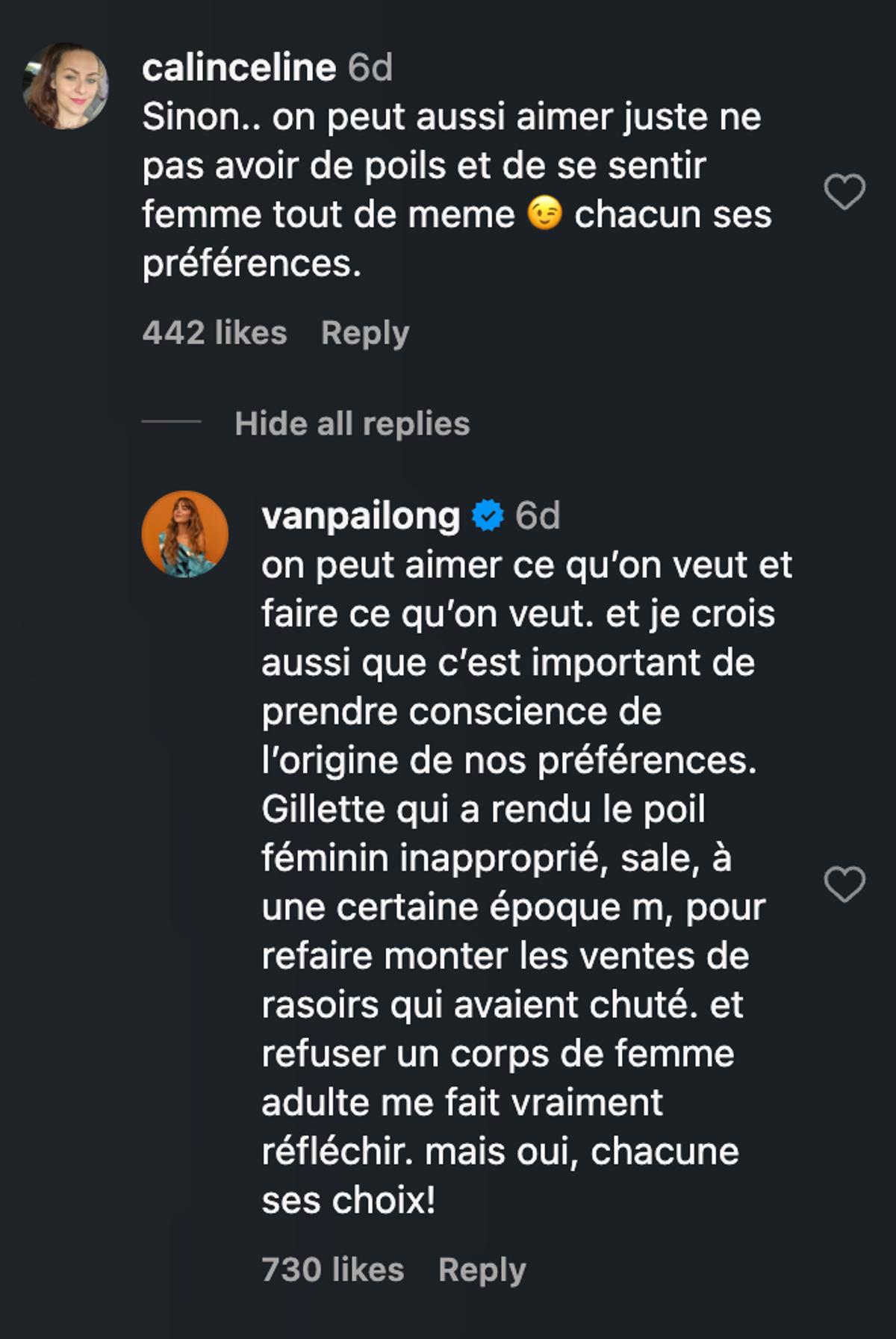 Commentaire de Vanessa Pilon