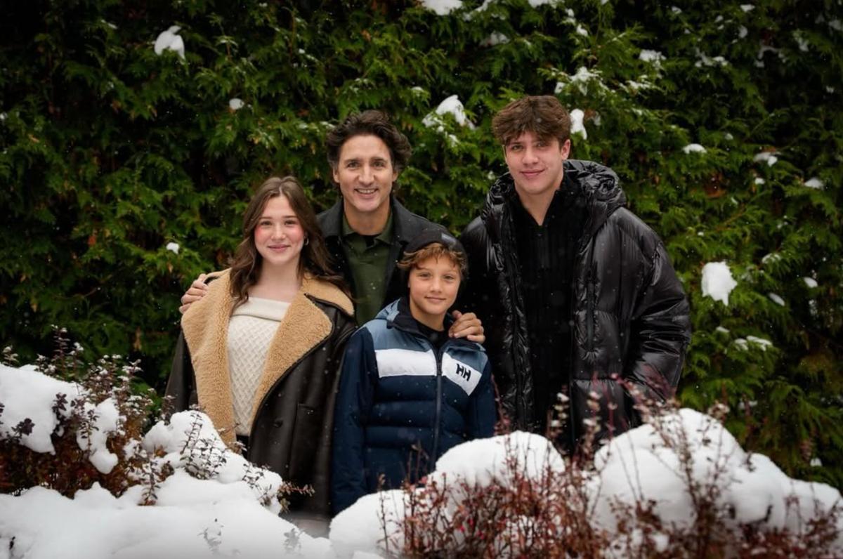 Justin Trudeau et ses enfants