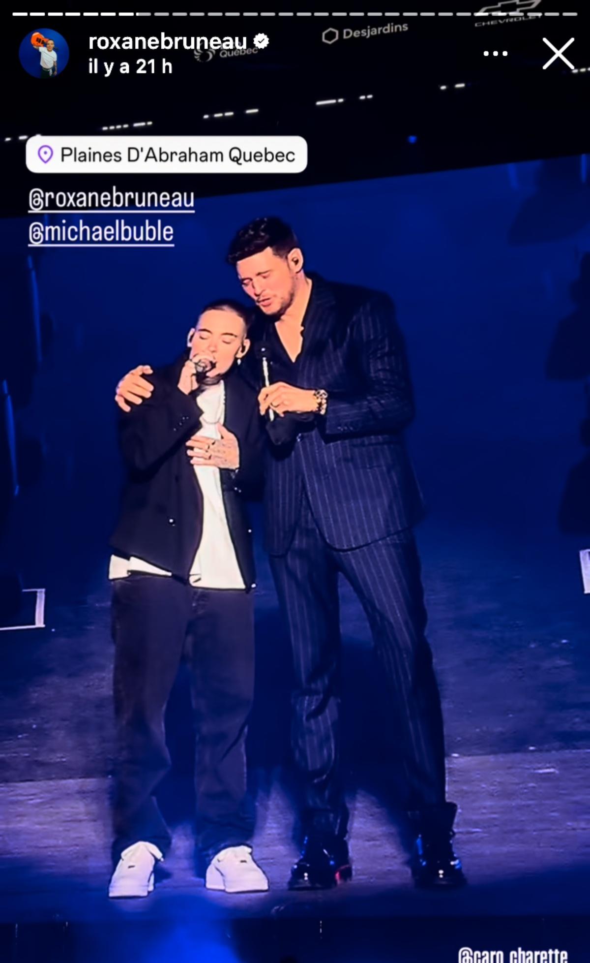Roxane Bruneau et Michael Bublé