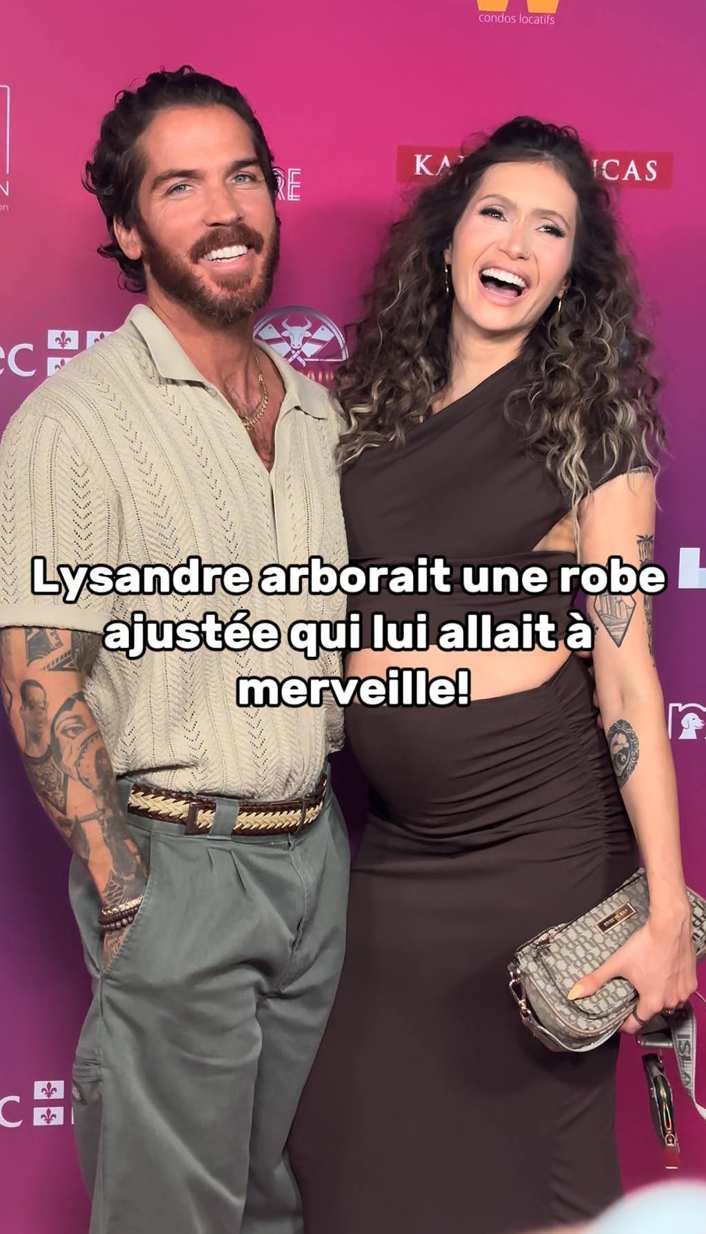 Claude Bégin et Lysandre Nadeau au Gala InfluenceCréation